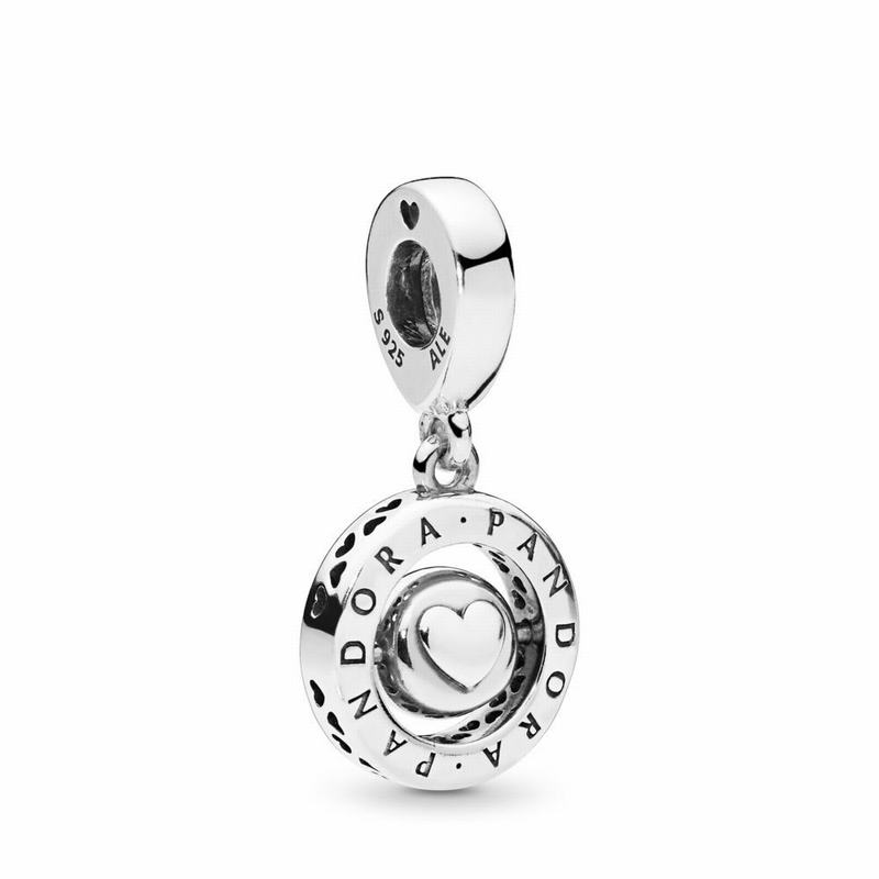 Pandora Spinning Signature Dangle Charm NZ Sale, Sterling Silver (462398-ZPF)